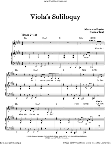 Viola's Soliloquy (from Twelfth Night)