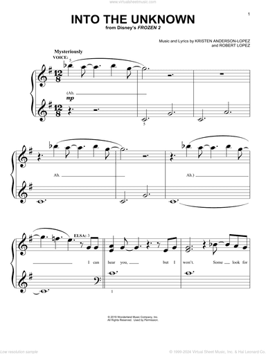 Into The Unknown (from Disney's Frozen 2)