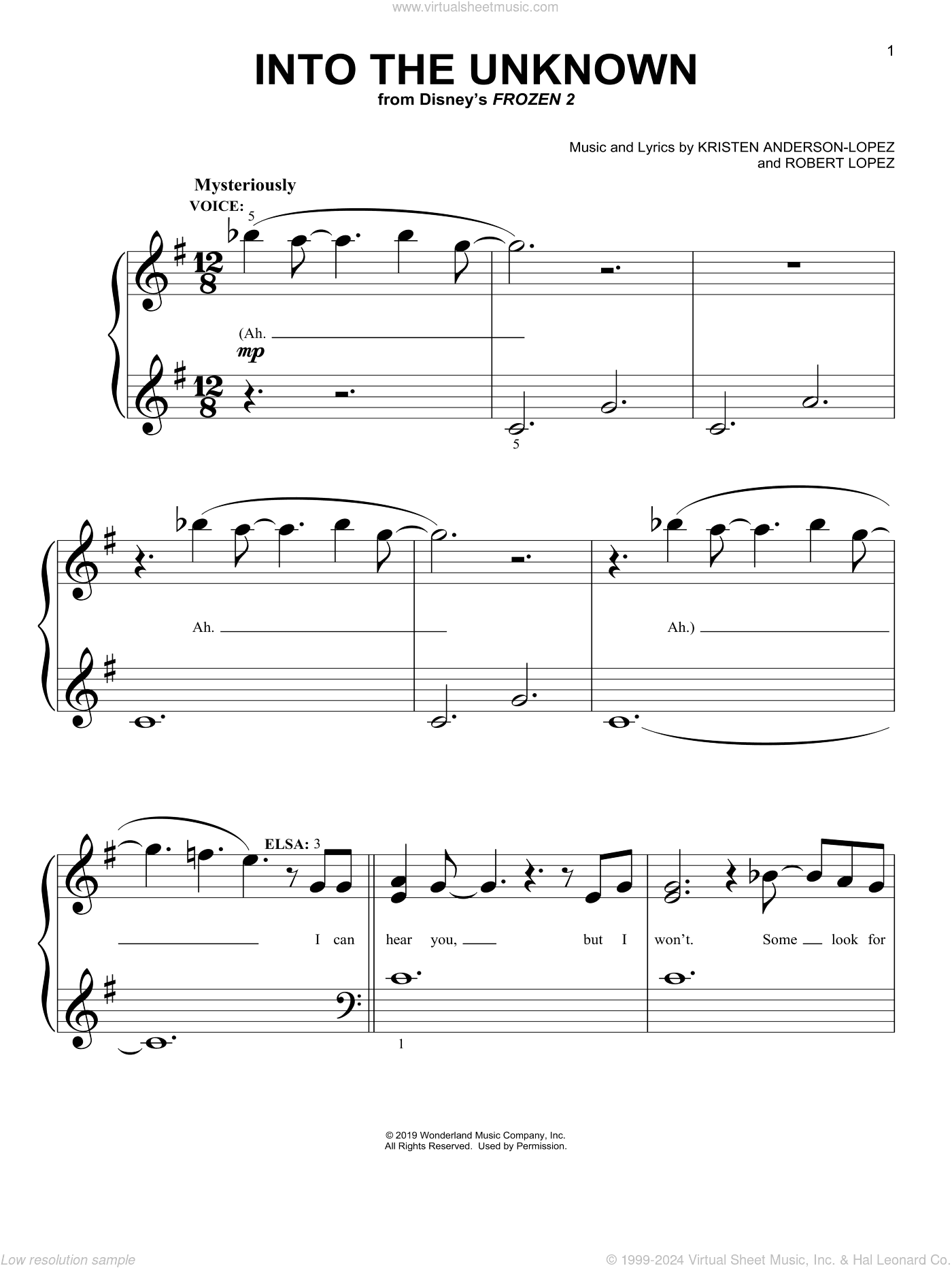 Into The Unknown (from Disney's Frozen 2)