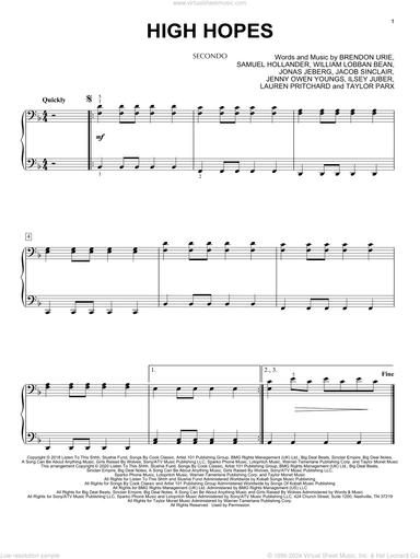 High Hopes (arr. David Pearl)