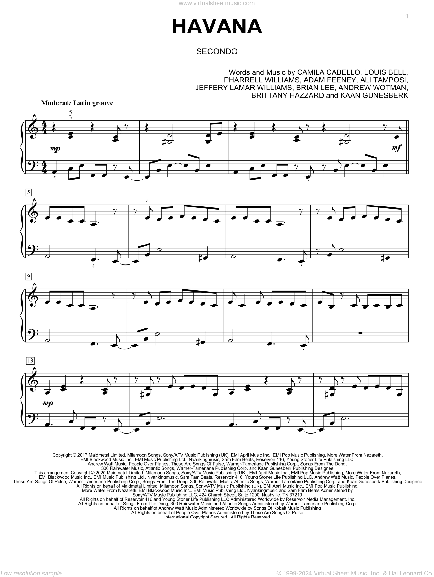 Havana (feat. Young Thug) (arr. David Pearl)