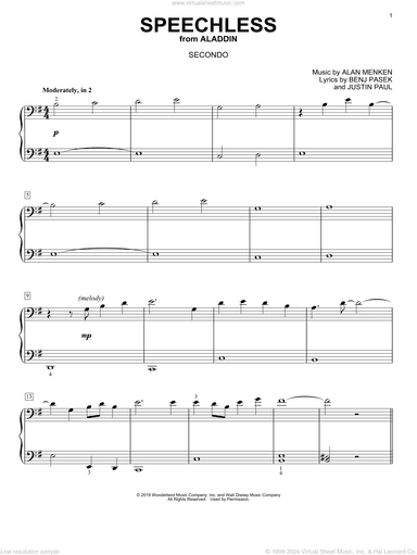 Speechless (from Disney's Aladdin) (arr. David Pearl)