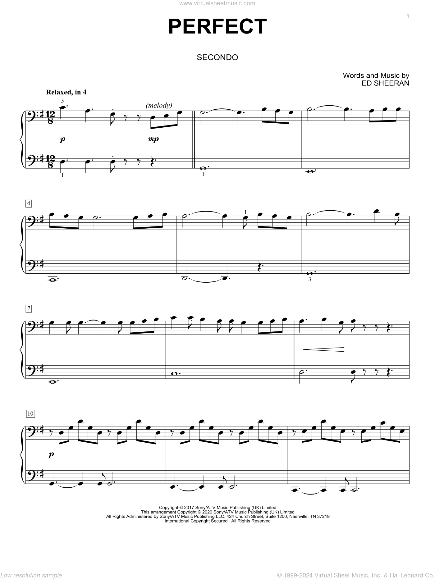 Perfect (arr. David Pearl)