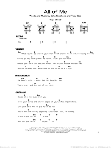 All Of Me, (beginner)