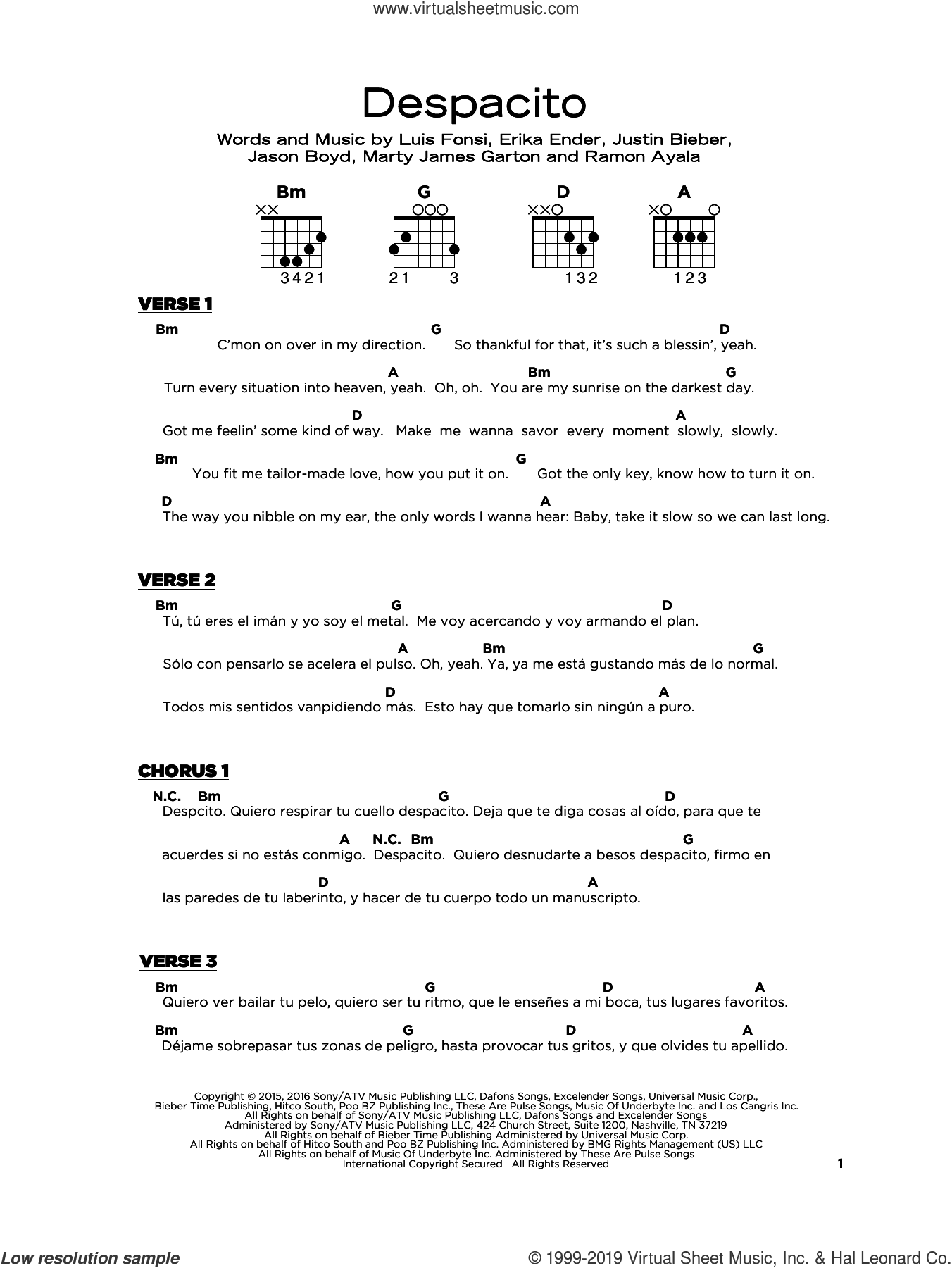 Despacito, (beginner)