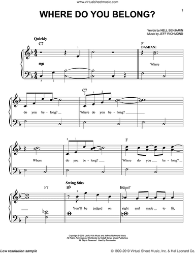 Where Do You Belong? (from Mean Girls: The Broadway Musical)