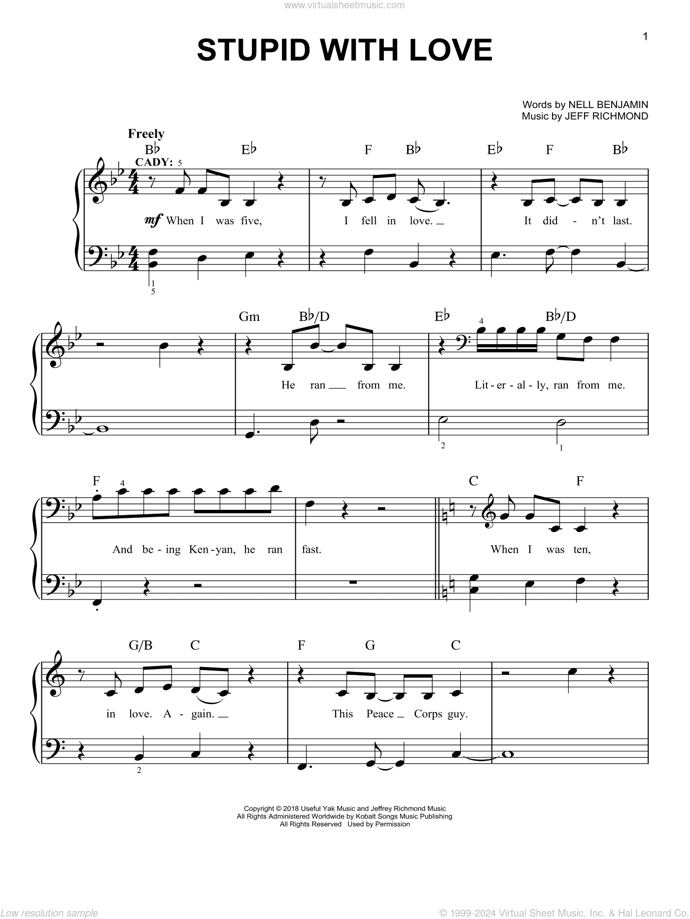 Stupid With Love (from Mean Girls: The Broadway Musical)