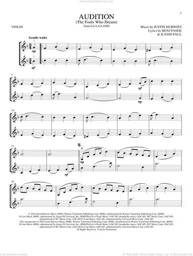 Audition (The Fools Who Dream) (from La La Land)