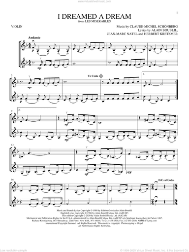 I Dreamed A Dream (from Les Miserables)