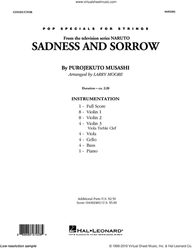 Sadness And Sorrow (from Naruto) (arr. Larry Moore)