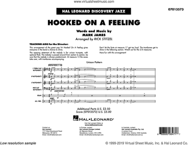 Hooked On A Feeling (arr. Rick Stitzel) (COMPLETE)
