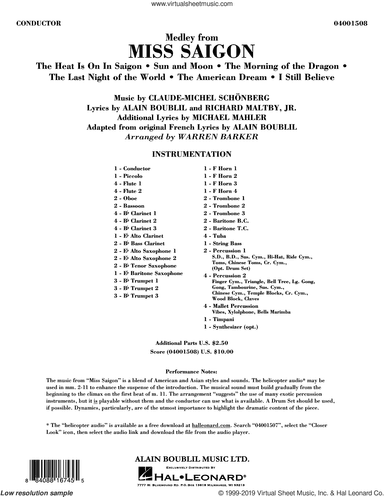 Medley from Miss Saigon (arr. Warren Barker)