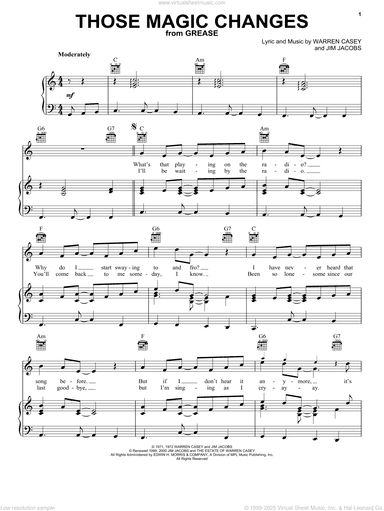Those Magic Changes (from Grease)
