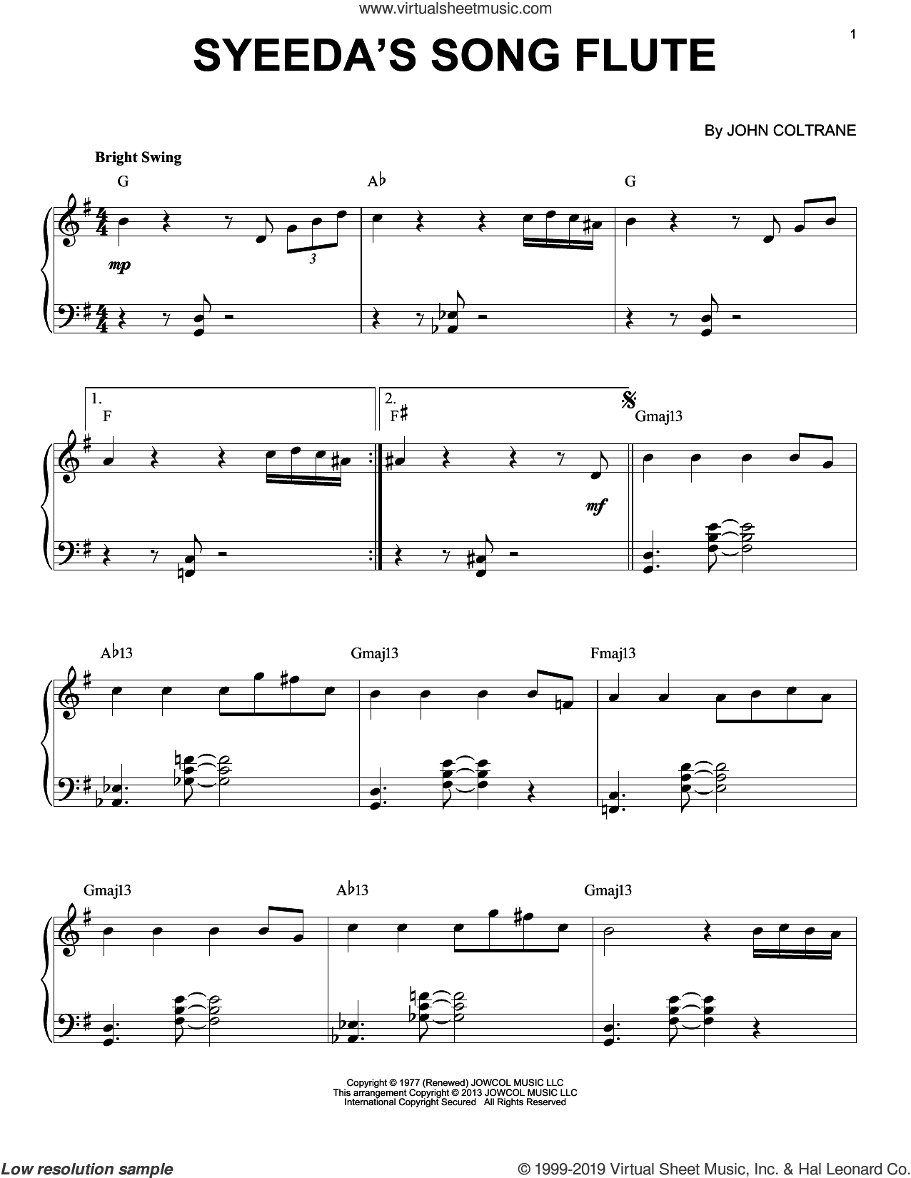 Syeeda's Song Flute (arr. Brent Edstrom)