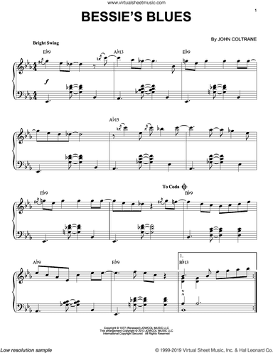 Bessie's Blues (arr. Brent Edstrom)