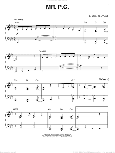 Mr. P.C. (arr. Brent Edstrom)