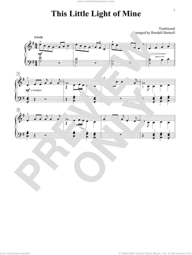 This Little Light Of Mine (arr. Randall Hartsell)