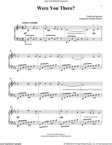 Were You There? (arr. Randall Hartsell)