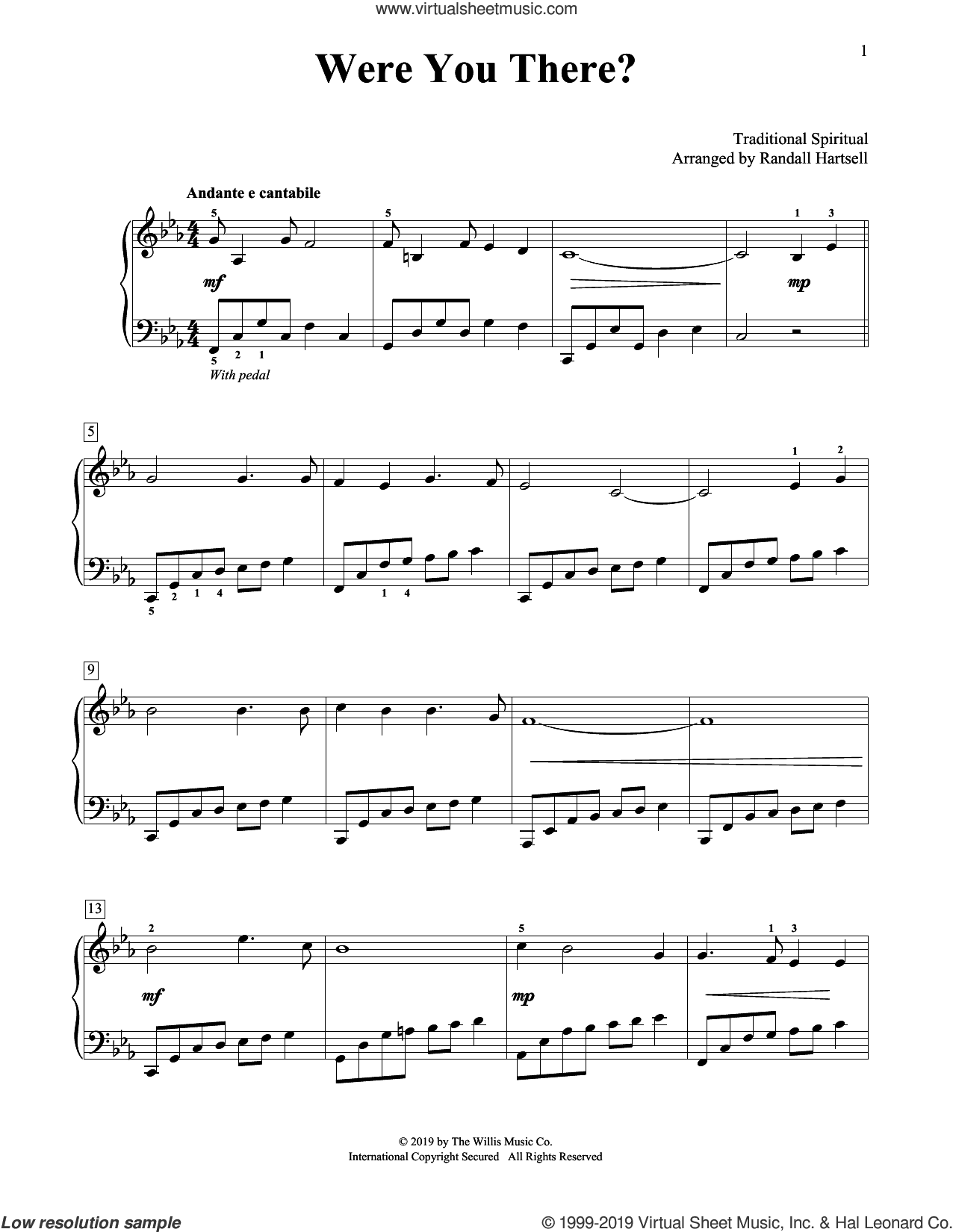 Were You There? (arr. Randall Hartsell)