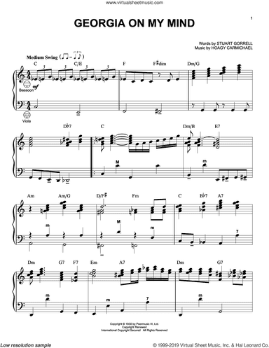 Georgia On My Mind (arr. Gary Meisner)