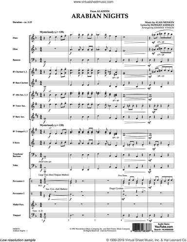 Arabian Nights (from Disney's Aladdin) (arr. Johnnie Vinson)