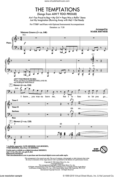 The Temptations (Songs from Ain't Too Proud) (arr. Mark Brymer)