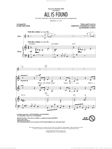 All Is Found (from Disney's Frozen 2) (arr. Mark Brymer)