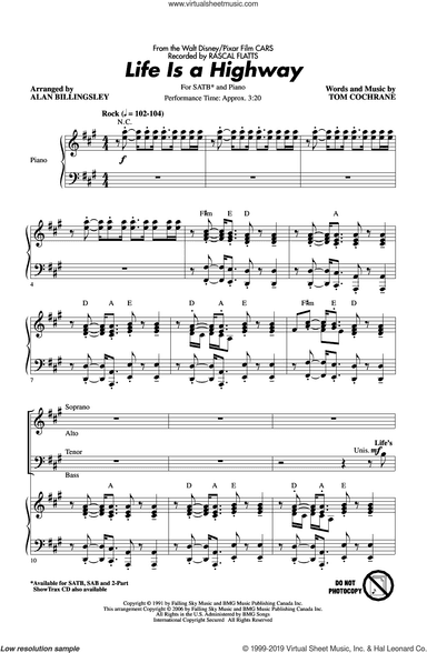 Life Is A Highway (from Cars) (arr. Alan Billingsley)