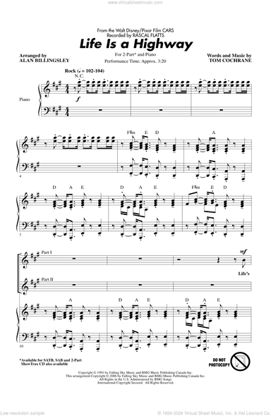 Life Is A Highway (from Cars) (arr. Alan Billingsley)