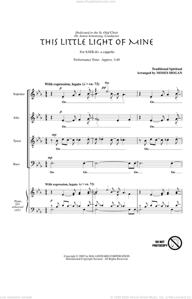 This Little Light Of Mine (arr. Moses Hogan)