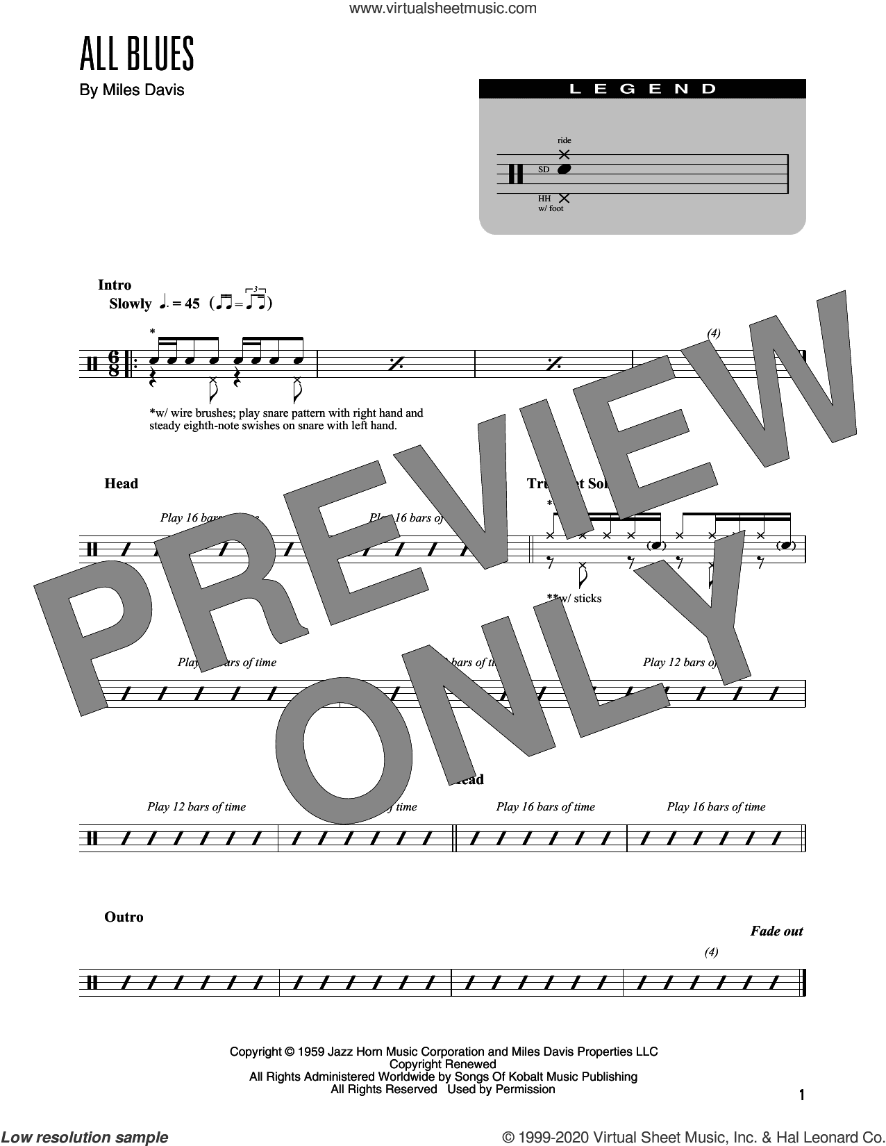 All Blues (arr. Kennan Wylie)