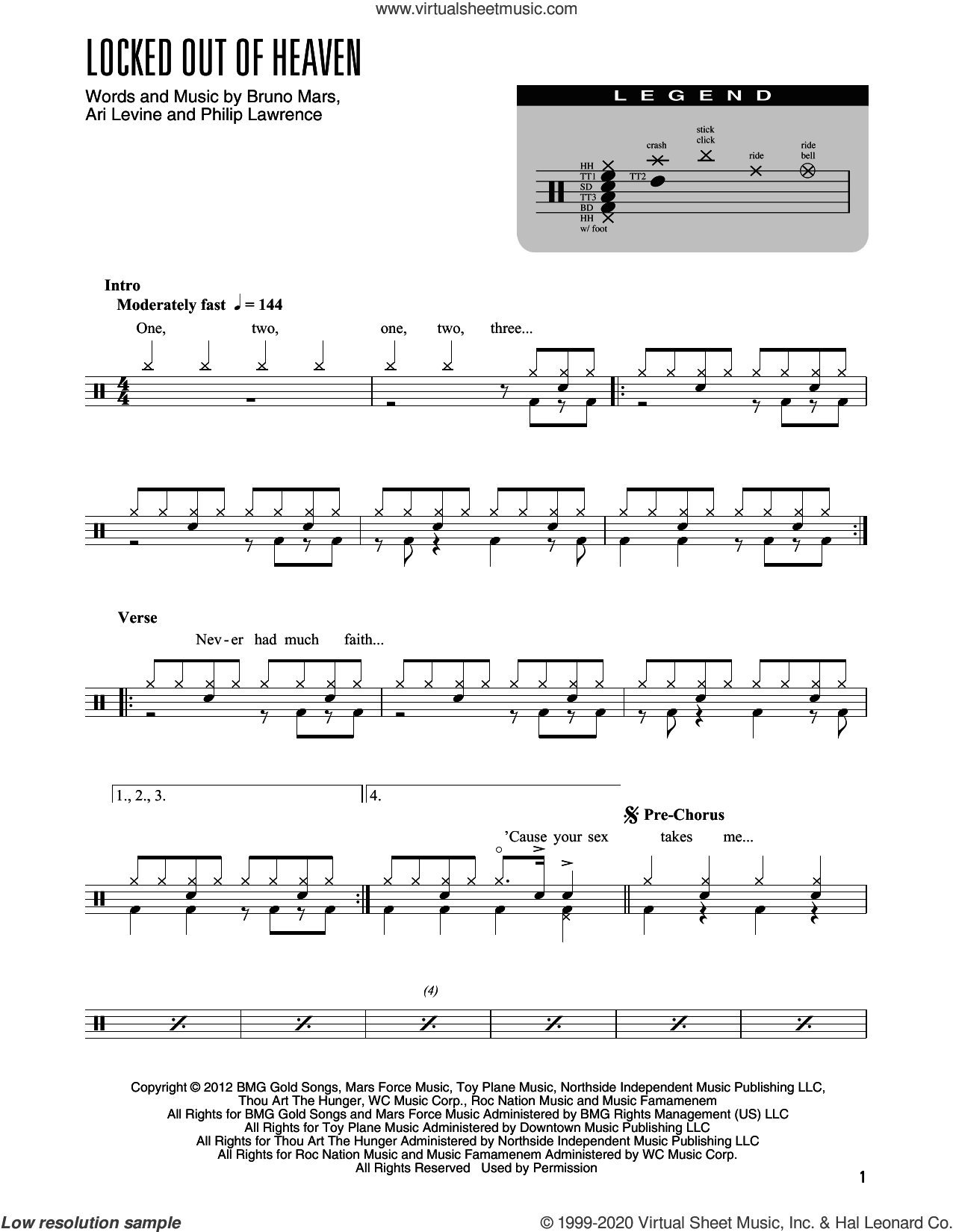 Locked Out Of Heaven (arr. Kennan Wylie)