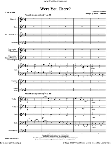 Were You There? (arr. John Leavitt) (COMPLETE)