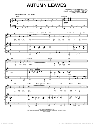 Autumn Leaves [Jazz version] (arr. Brent Edstrom)