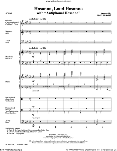 Hosanna, Loud Hosanna (with "Antiphonal Hosanna")