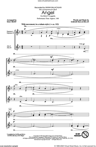 Angel (arr. Mac Huff)