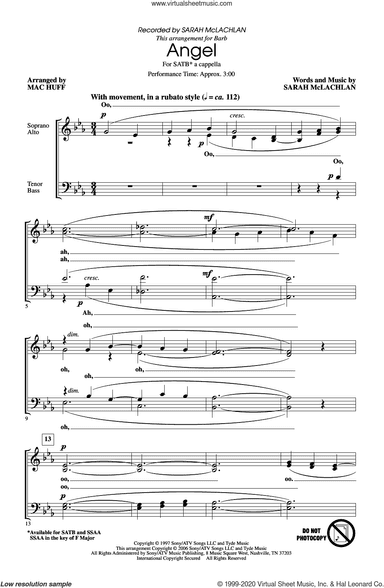 Angel (arr. Mac Huff)