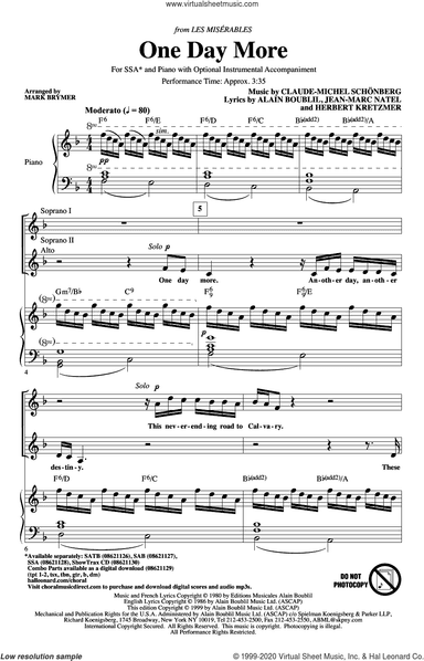 One Day More (from Les Miserables) (arr. Mark Brymer)
