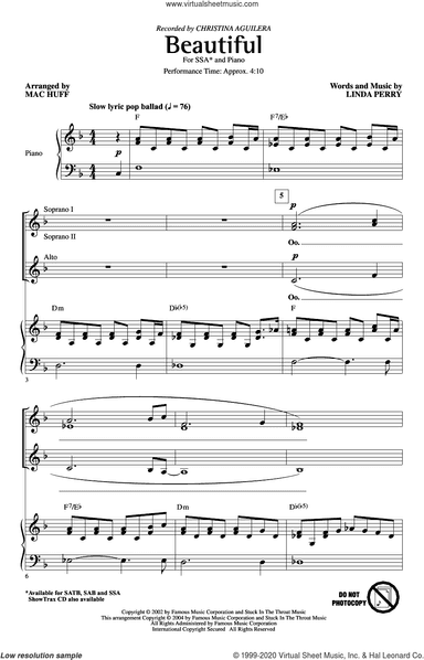 Beautiful (arr. Mac Huff)