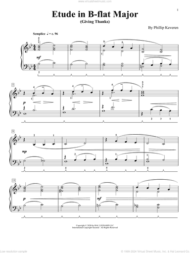 Etude In B-Flat Major (Giving Thanks)