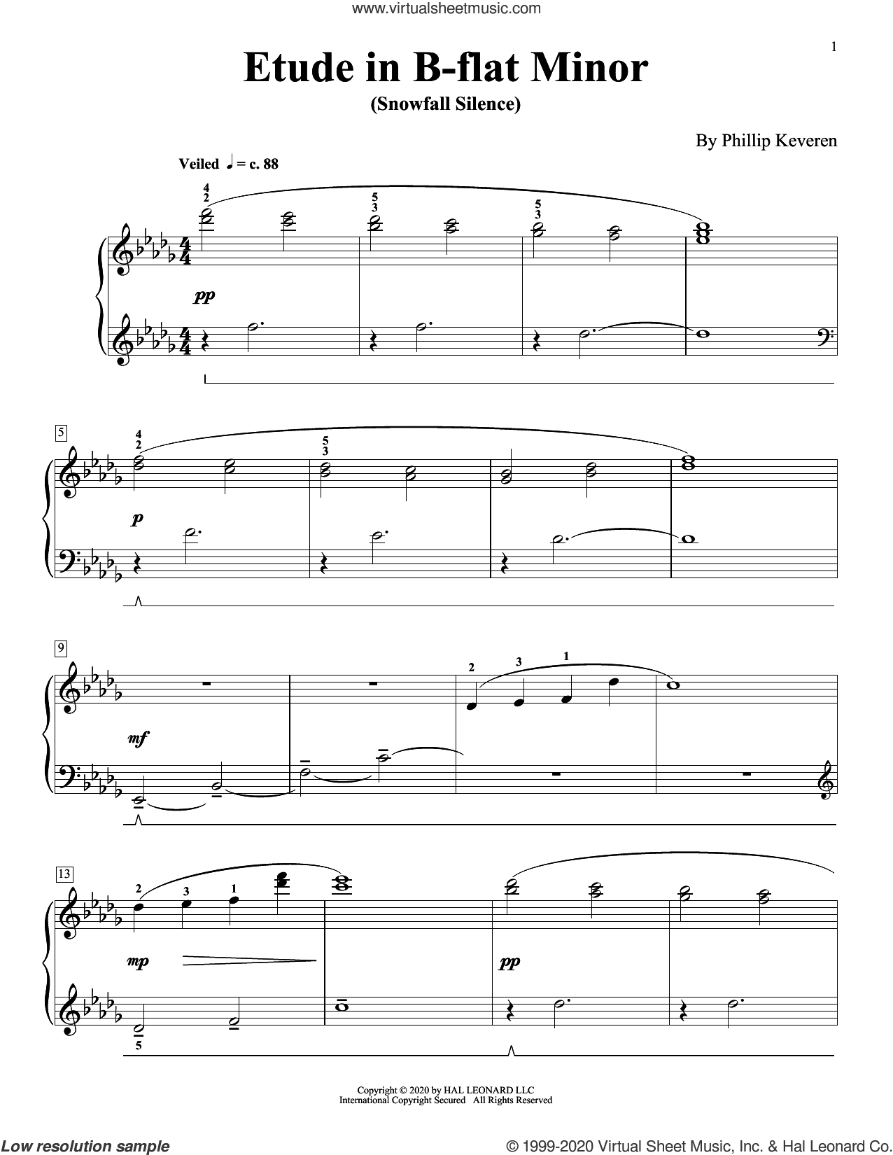 Etude In B-Flat Minor (Snowfall Silence)