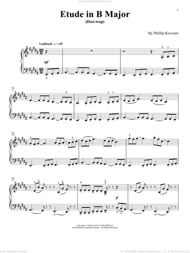 Etude In B Major (Doo-Wop)