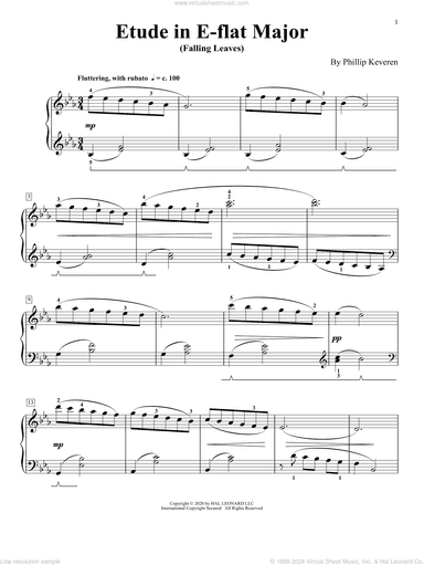 Etude In E-Flat Major (Falling Leaves)