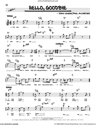 Hello, Goodbye [Jazz version]