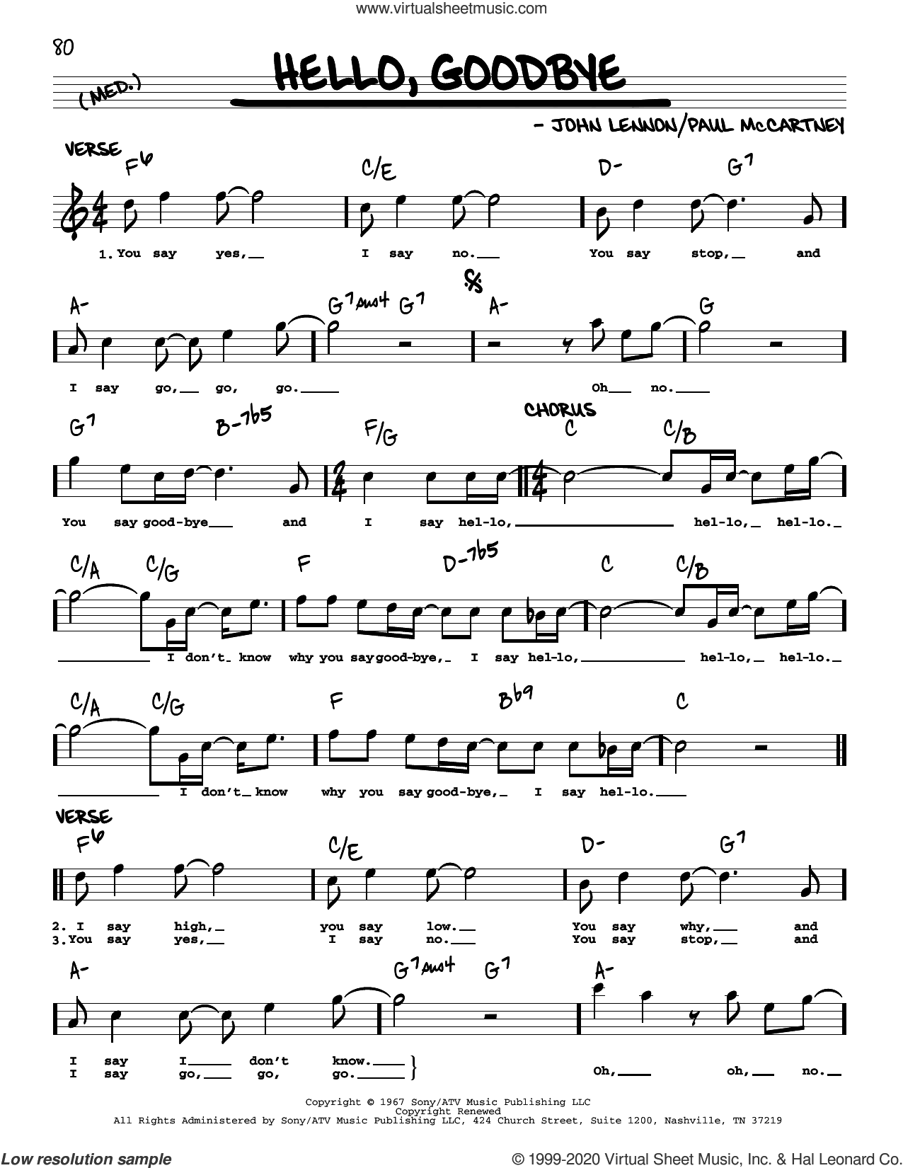 Hello, Goodbye [Jazz version]