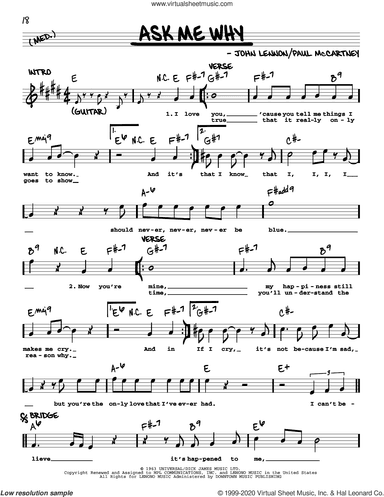 Ask Me Why [Jazz version]