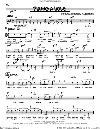 Fixing A Hole [Jazz version]