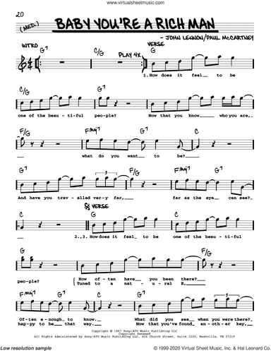 Baby You're A Rich Man [Jazz version]