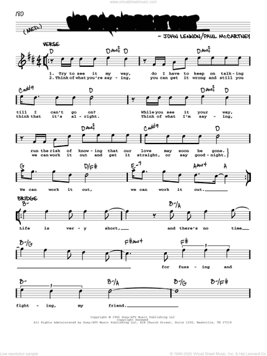 We Can Work It Out [Jazz version]