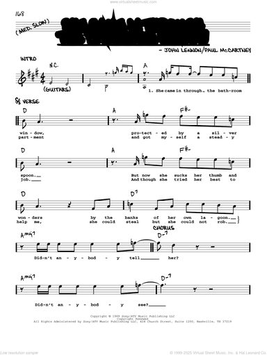 She Came In Through The Bathroom Window [Jazz version]